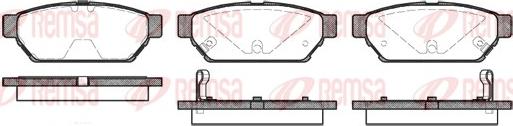 Remsa 0440.02 - Brake Pad Set, disc brake autospares.lv