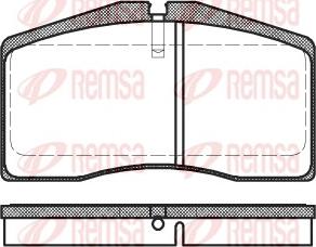 Remsa 0448.00 - Brake Pad Set, disc brake autospares.lv