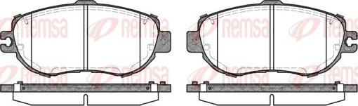 Remsa 0456.00 - Brake Pad Set, disc brake autospares.lv