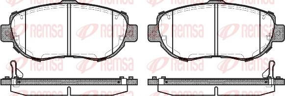 Remsa 0456.14 - Brake Pad Set, disc brake autospares.lv
