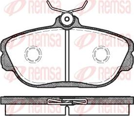 Remsa 0453.00 - Brake Pad Set, disc brake autospares.lv