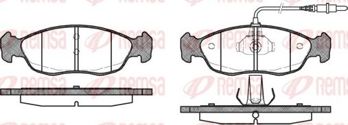 Remsa 0461.02 - Brake Pad Set, disc brake autospares.lv