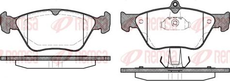 Remsa 0468.00 - Brake Pad Set, disc brake autospares.lv