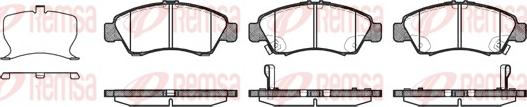Remsa 0419.22 - Brake Pad Set, disc brake autospares.lv