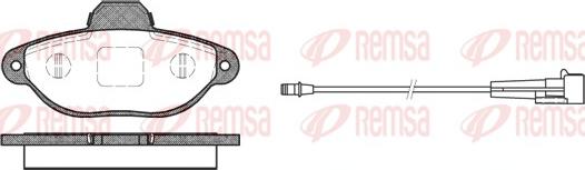 Remsa 0414.01 - Brake Pad Set, disc brake autospares.lv