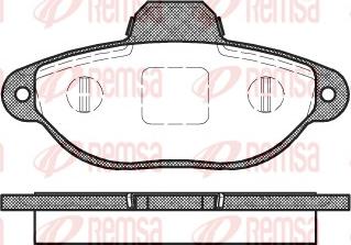 Remsa 0414.20 - Brake Pad Set, disc brake autospares.lv