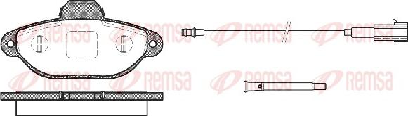 Remsa 0414.21 - Brake Pad Set, disc brake autospares.lv