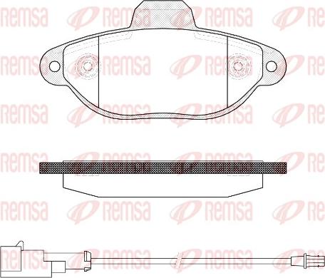 Remsa 0414.22 - Brake Pad Set, disc brake autospares.lv