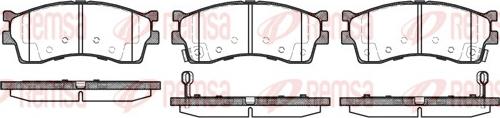 Remsa 0415.42 - Brake Pad Set, disc brake autospares.lv