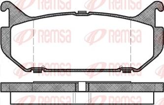 Remsa 0416.00 - Brake Pad Set, disc brake autospares.lv