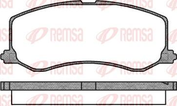 Remsa 0410.00 - Brake Pad Set, disc brake autospares.lv