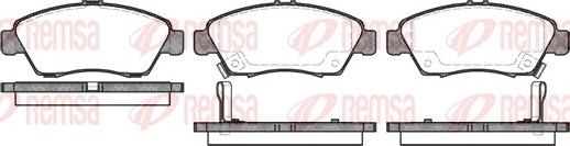Remsa 0418.02 - Brake Pad Set, disc brake autospares.lv