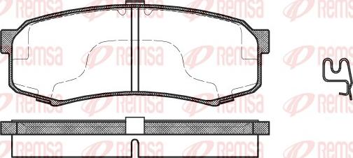 Remsa 0413.04 - Brake Pad Set, disc brake autospares.lv