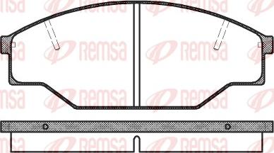 Remsa 0412.00 - Brake Pad Set, disc brake autospares.lv