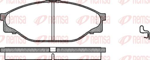 Remsa 0412.20 - Brake Pad Set, disc brake autospares.lv