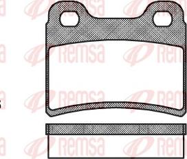 Remsa 0417.00 - Brake Pad Set, disc brake autospares.lv