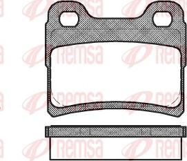 Remsa 0417.10 - Brake Pad Set, disc brake autospares.lv