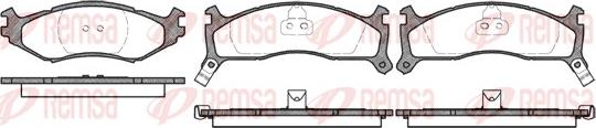 Remsa 0484.02 - Brake Pad Set, disc brake autospares.lv