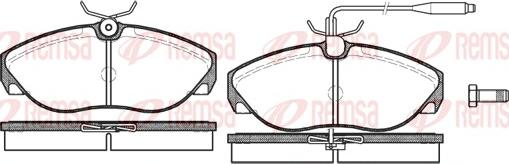 Remsa 0486.02 - Brake Pad Set, disc brake autospares.lv