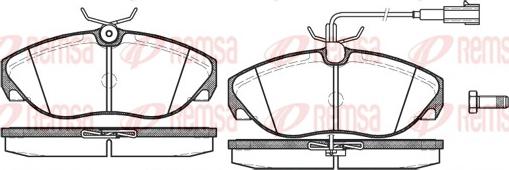 Remsa 0486.11 - Brake Pad Set, disc brake autospares.lv