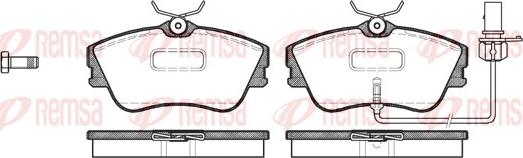 Remsa 0480.21 - Brake Pad Set, disc brake autospares.lv