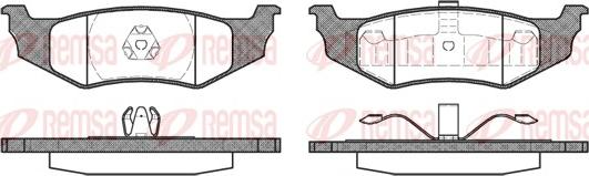 Remsa 0482.40 - Brake Pad Set, disc brake autospares.lv