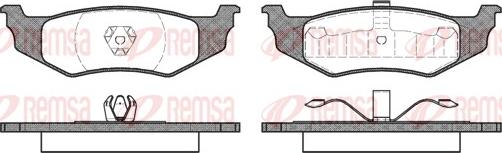 Remsa 0482.00 - Brake Pad Set, disc brake autospares.lv