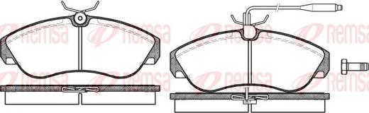 Remsa 0487.02 - Brake Pad Set, disc brake autospares.lv