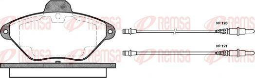 Remsa 0439.04 - Brake Pad Set, disc brake autospares.lv