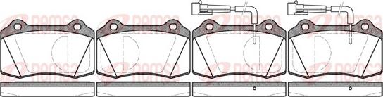 Remsa 0434.02 - Brake Pad Set, disc brake autospares.lv