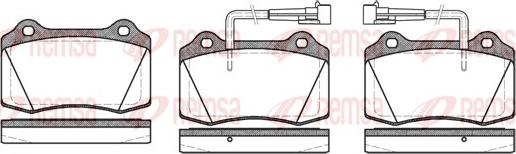 Remsa 0434.22 - Brake Pad Set, disc brake autospares.lv