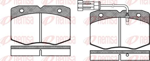 Remsa 0435.12 - Brake Pad Set, disc brake autospares.lv