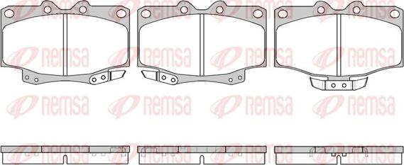 Remsa 0430.04 - Brake Pad Set, disc brake autospares.lv