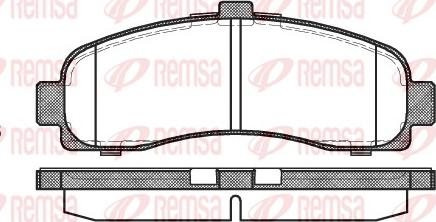 Remsa 0431.10 - Brake Pad Set, disc brake autospares.lv