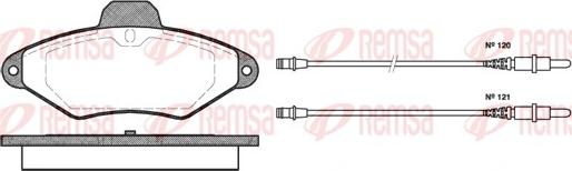 Remsa 0438.04 - Brake Pad Set, disc brake autospares.lv