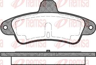 Remsa 0433.00 - Brake Pad Set, disc brake autospares.lv