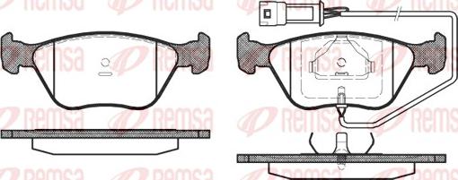 Remsa 0437.02 - Brake Pad Set, disc brake autospares.lv