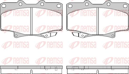 Remsa 0429.04 - Brake Pad Set, disc brake autospares.lv