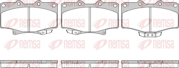 Remsa 0429.14 - Brake Pad Set, disc brake autospares.lv