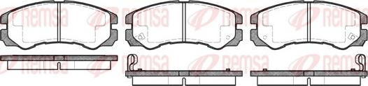 Remsa 0425.02 - Brake Pad Set, disc brake autospares.lv
