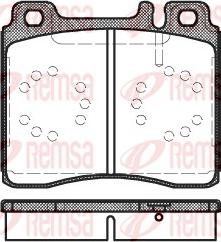 Remsa 0420.00 - Brake Pad Set, disc brake autospares.lv