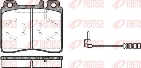 Remsa 0420.02 - Brake Pad Set, disc brake autospares.lv