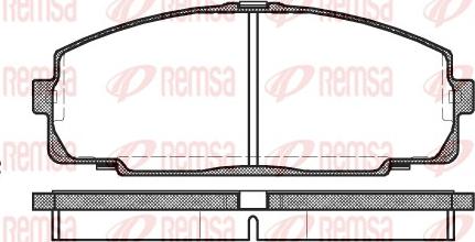 Remsa 0421.00 - Brake Pad Set, disc brake autospares.lv