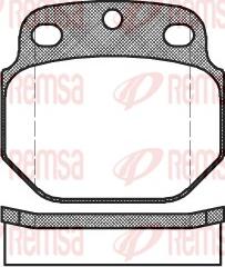 Remsa 0422.00 - Brake Pad Set, disc brake autospares.lv