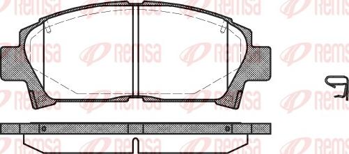 Remsa 0427.02 - Brake Pad Set, disc brake autospares.lv
