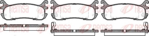 Remsa 0479.02 - Brake Pad Set, disc brake autospares.lv