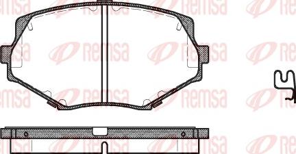 Remsa 0478.02 - Brake Pad Set, disc brake autospares.lv