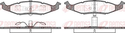 Remsa 0477.00 - Brake Pad Set, disc brake autospares.lv