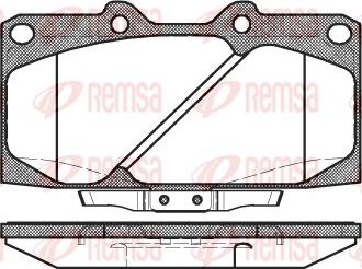 Remsa 0599.04 - Brake Pad Set, disc brake autospares.lv