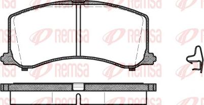 Remsa 0595.02 - Brake Pad Set, disc brake autospares.lv